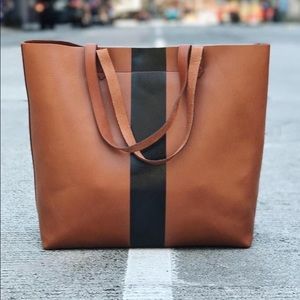 MADEWELL PAINT STRIPE TRANSPORT TOTE NWT!!